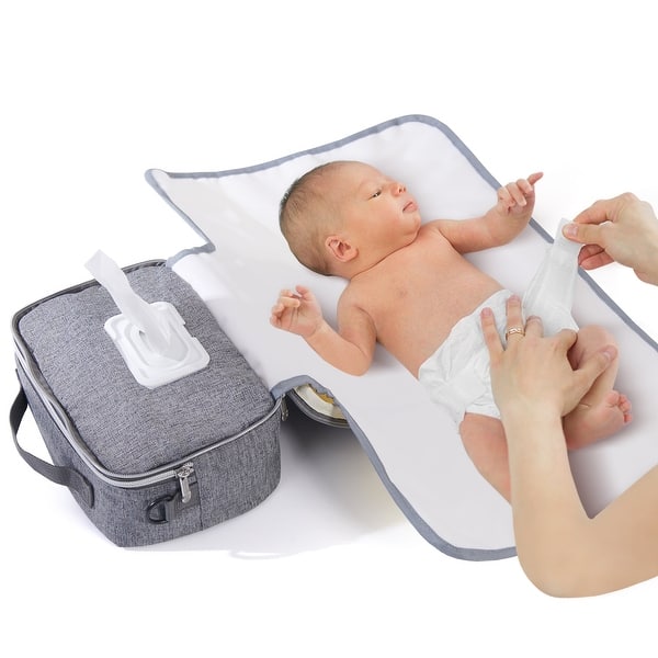 slide 2 of 36, Sunveno Portable Changing Bag Grey