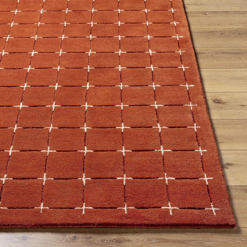Livabliss Brook Glam Plaid Area Rug