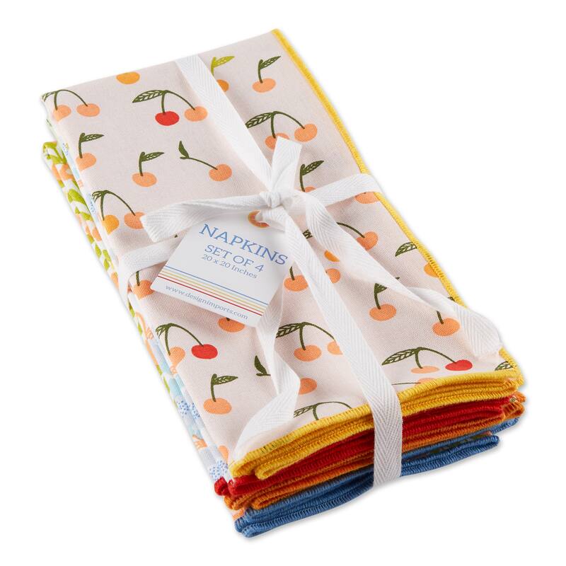 DII Linen Napkin (Set of 4) - 20x20 - Cherry