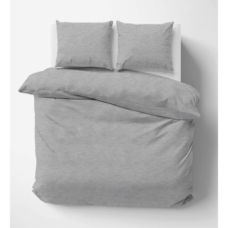 Pointehaven Flannel 180 GSM Brushed Soft Cotton Oversized Solid Duvet Sets