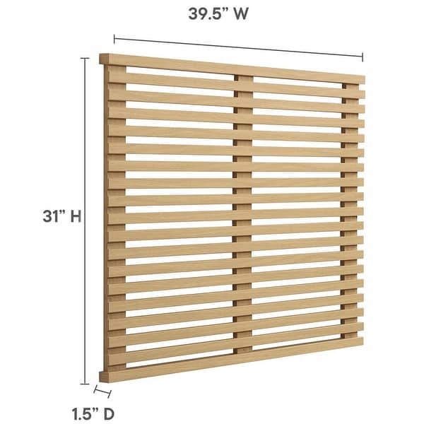 Vidalia Mid-century Modern Oak Wooden Floating Twin Size Headboard ...