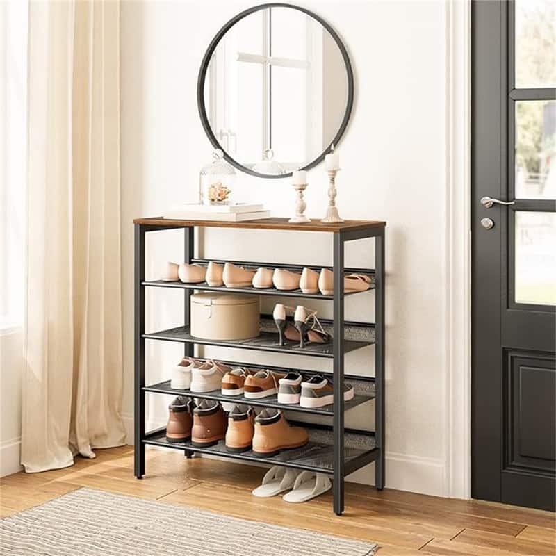 5-Tier Shoe Storage - 11.2"D x 29.5"W x 33.5"H