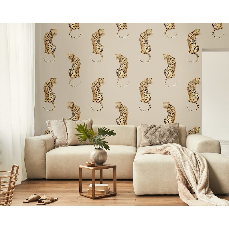 Daisy Bennett Designs Leopard King Peel and Stick Wallpaper