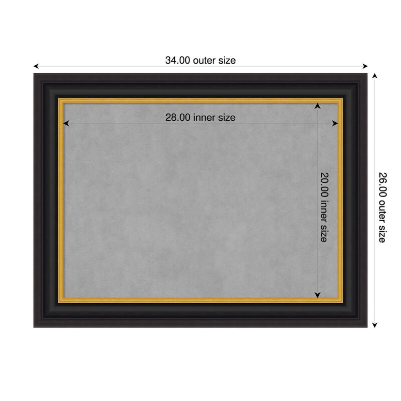 Amanti Art Sierra Black Brown Framed - 34 x 26 in - Sierra Black Brown