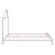 preview thumbnail 15 of 46, Eye-catching Design House-Shaped Headboard Platform Bed Frame, Metal Slats Support Bed, No Box Spring Needed, No-Noise