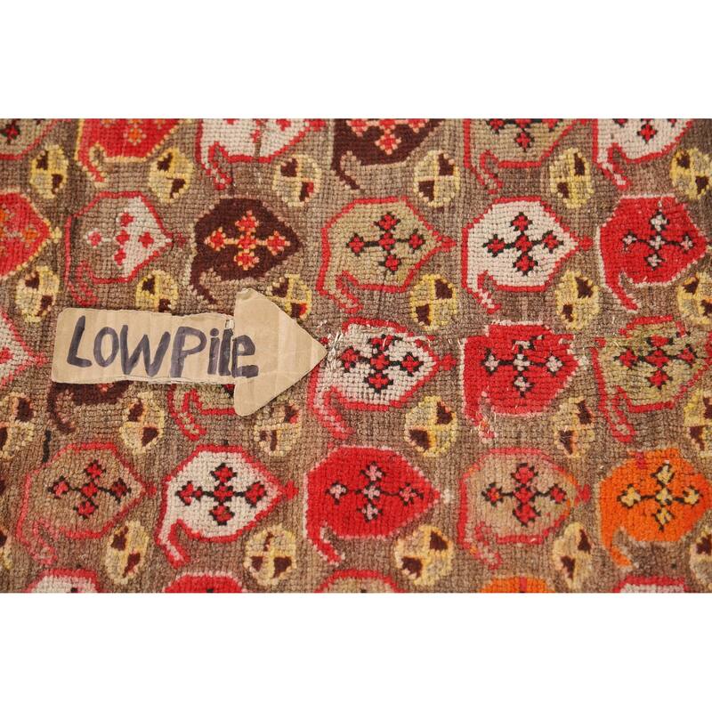 Pre-1900 Antique Vegetable Dye Kazak Runner Wool Carpet - 3'9" x 10'0"