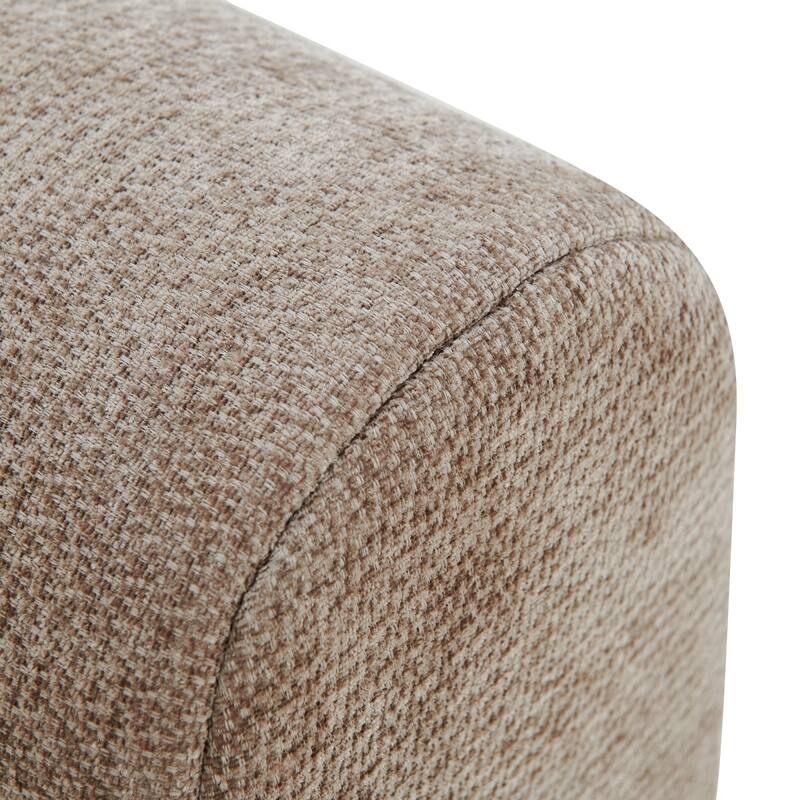 145.5" 4 Pieces Modular Full-Compressed Polyester Upholstered Sectional Sofa