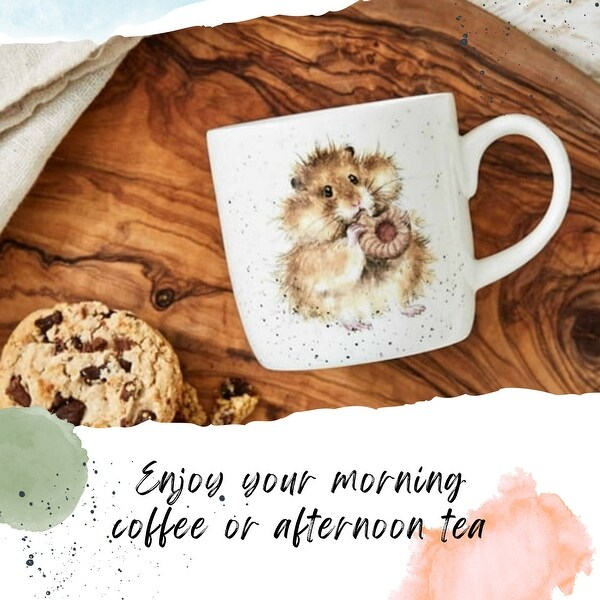 Royal Worcester Wrendale Design Mug Cats or Mouse Design - Bed