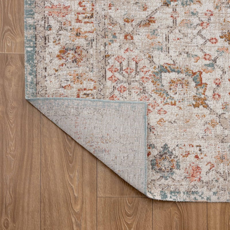 Sevita Caramel Botanical Area Rug