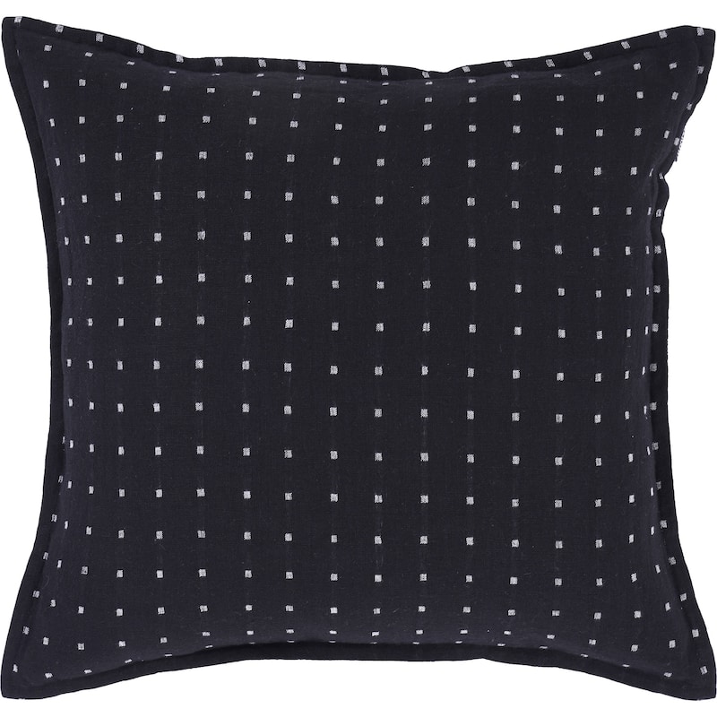 Brittany Polka Dot Throw Pillow - 20" - Black and White