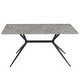 preview thumbnail 96 of 131, Elega Modern Sintered Stone Dining Table Modern Trestle Base Powder-Coated Steel Frame Kitchen Table - 47"-71"