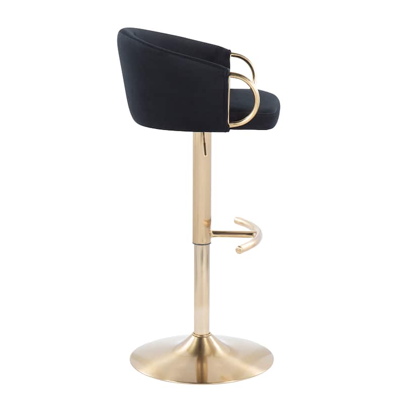 Silver Orchid Battista Adjustable Bar Stool (Set of 2)
