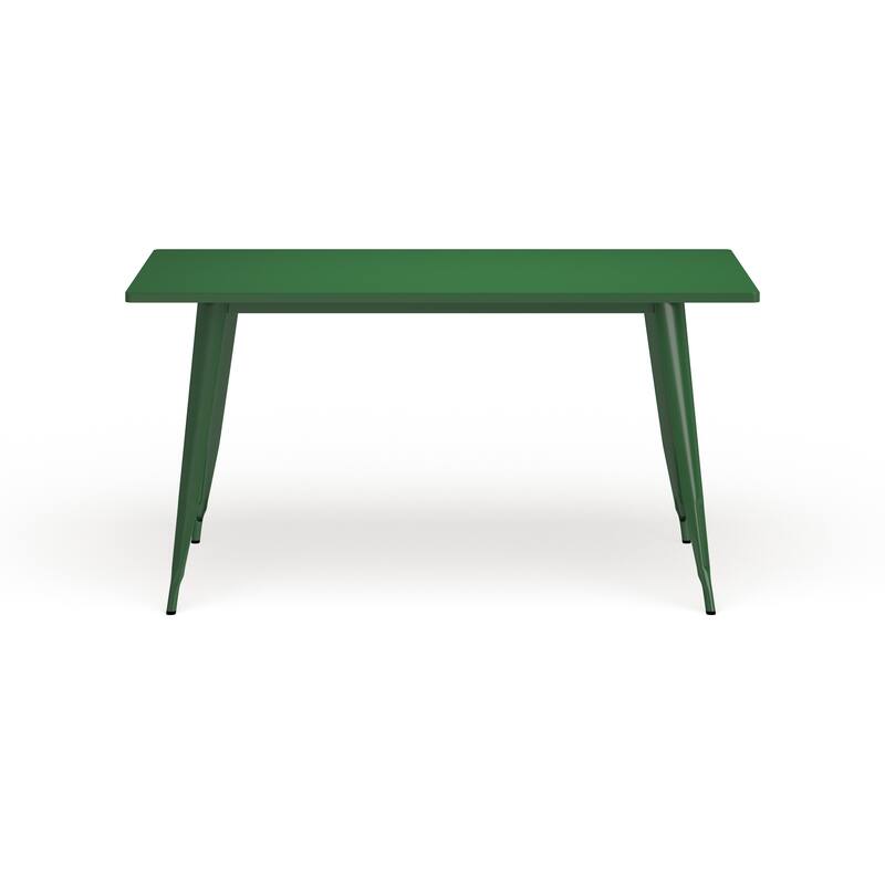 31.5" x 63" Rectangular Metal Indoor-Outdoor Table - Industrial Table - 31.5"W x 63"D x 29.5"H