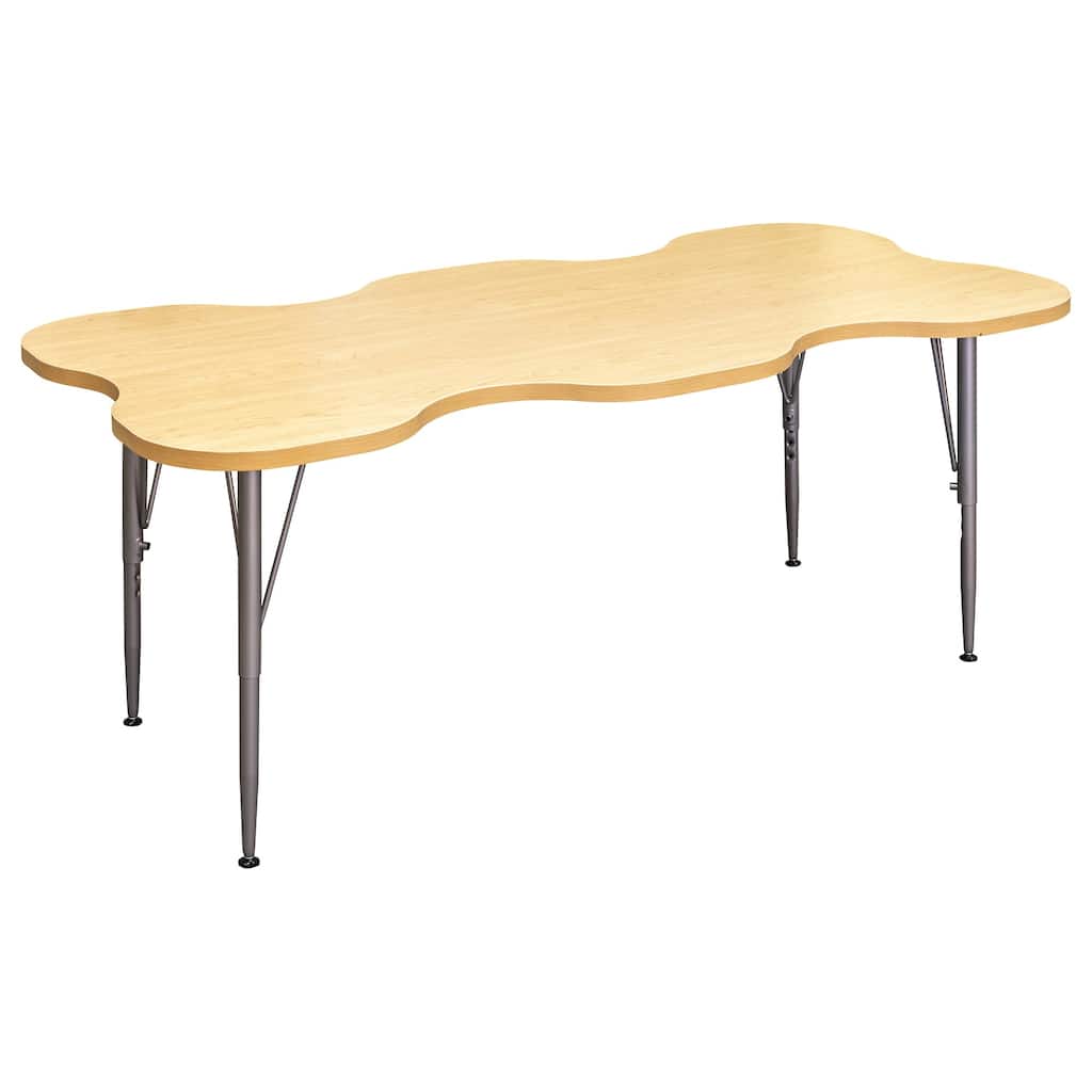 Tot Mate 60" W x 30" D My Place Rectangular Kids Table, Height 14" to 23", Ready-To-Assemble