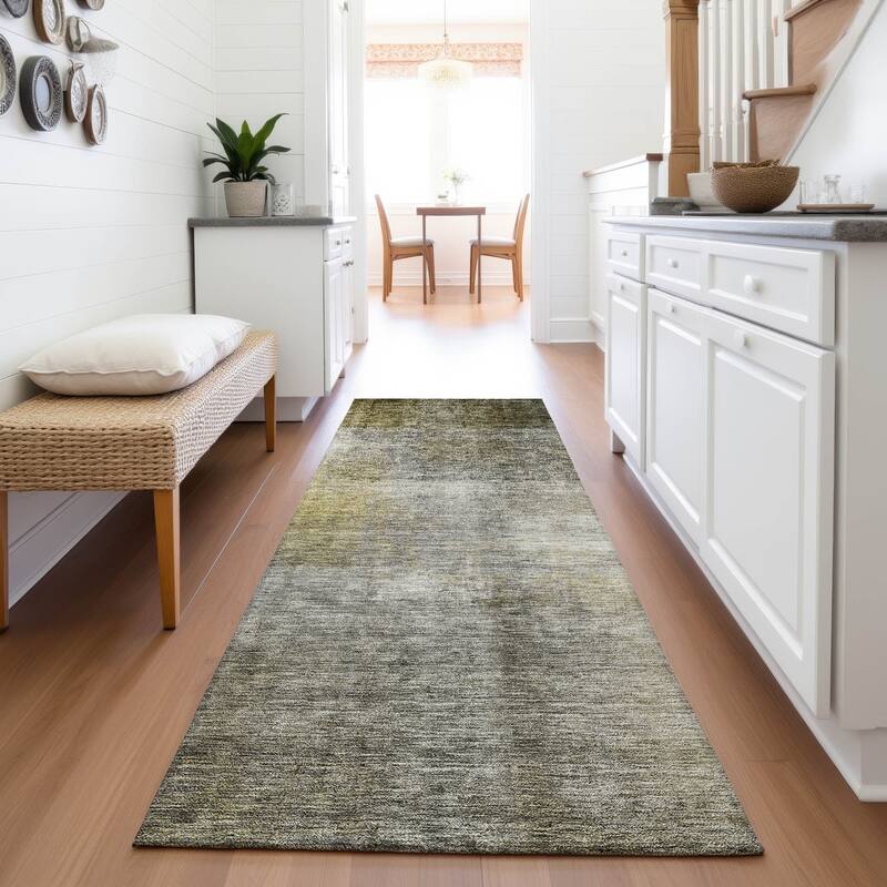 Premium Washable Super Soft Modern Ombre Mayfield Rug - Taupe - 2'3" x 7'6"