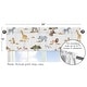 preview thumbnail 5 of 4, Jungle Animals Window Curtain Valance Hunter Green Yellow Black and White Safari Animal Elephant Giraffe Lion Monkey Leopard