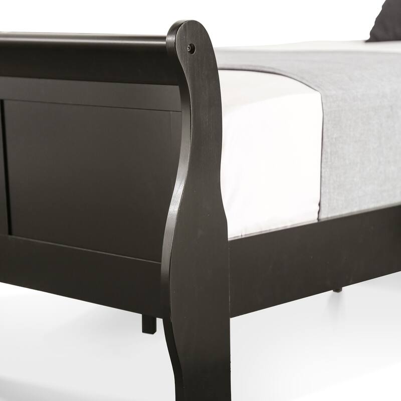 Furniture of America Mayday Modern Solid Wood 2-Piece Sleigh Bedroom Set