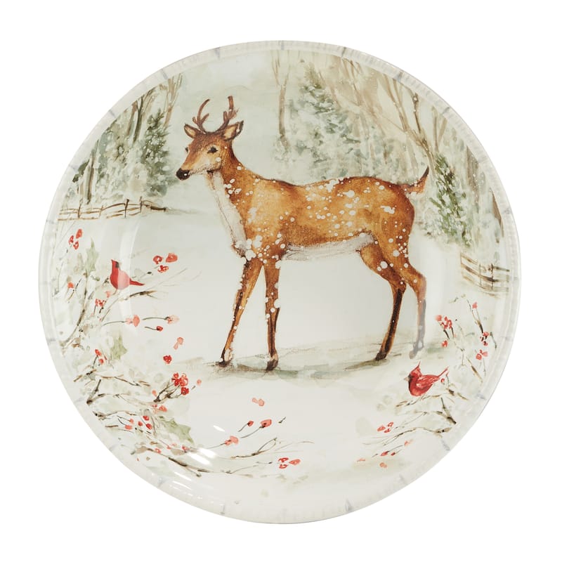 Certified International Winter's Walk 11.25" Dinner Plates, Set of 4