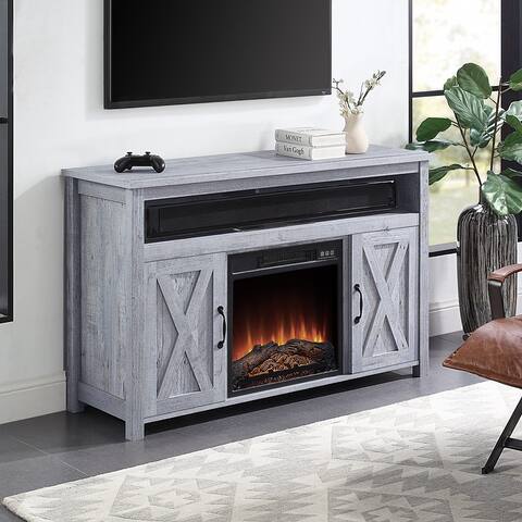BELLEZE 48" TV Stand Electric Fireplace W/ Remote Control, 5 Colors