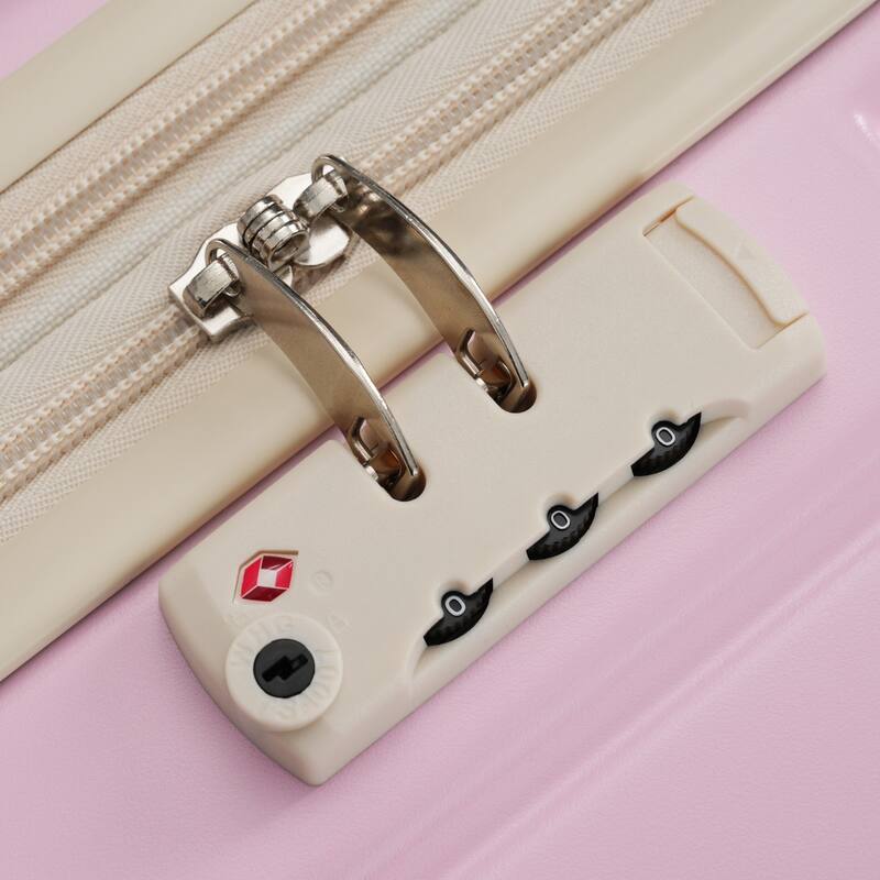 Luggage Sets 5 Piece with Half-opening, Hardside Carry On Suitcase Set with Double Spinner Wheel, with USB Port,TSA Locks