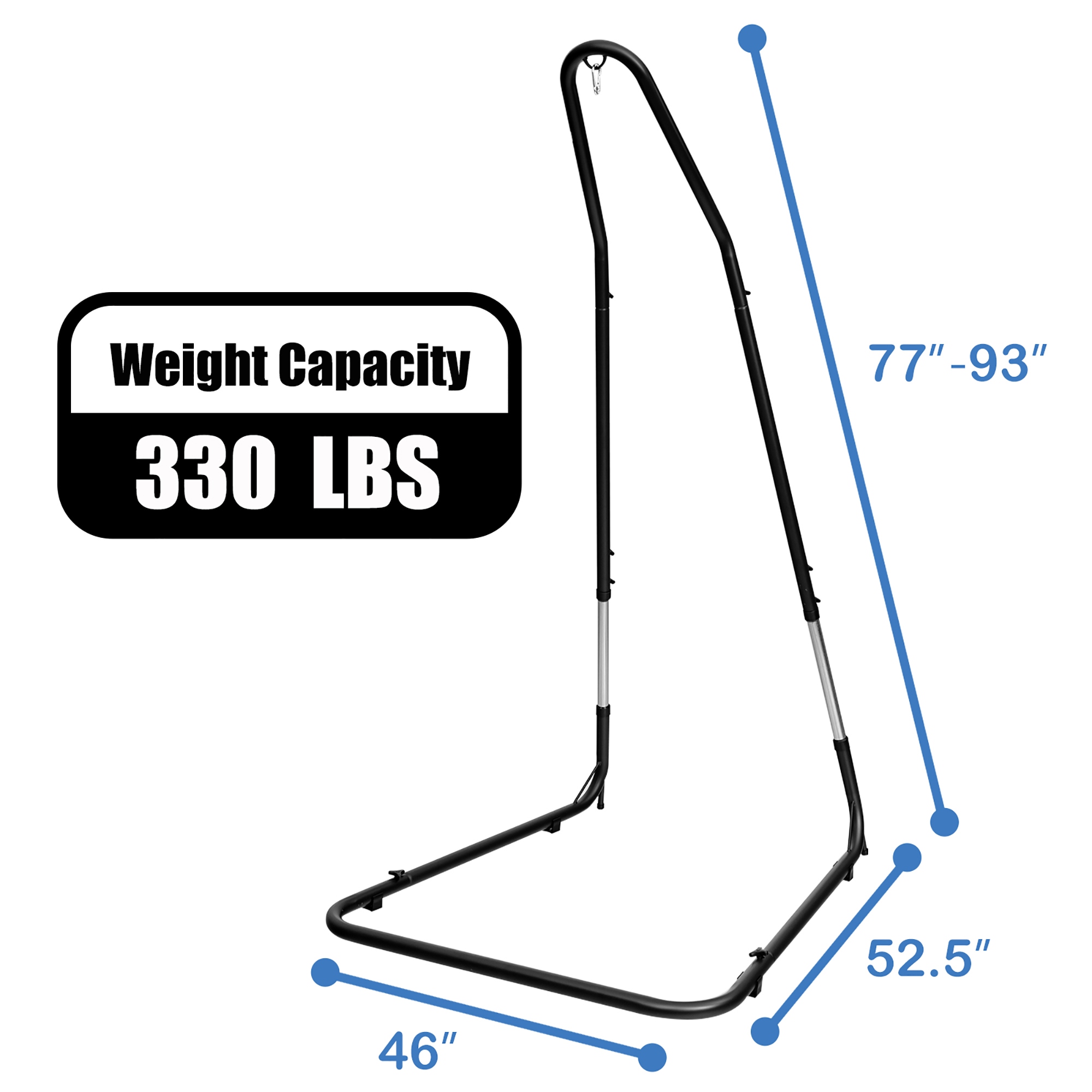 Costway adjustable hammock on sale chair stand