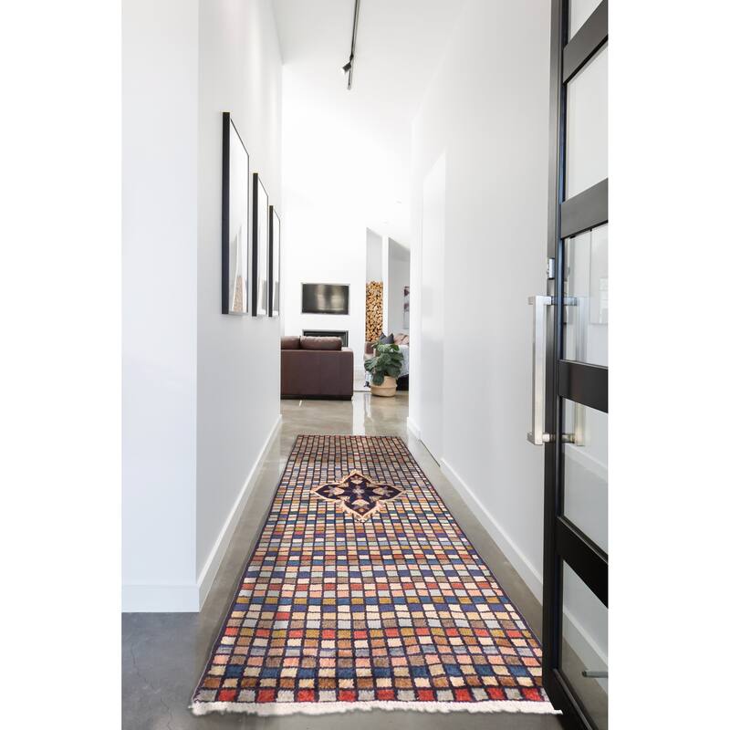 ECARPETGALLERY Hand-knotted Melis Multi Color Wool Rug - 2'1 x 6'0