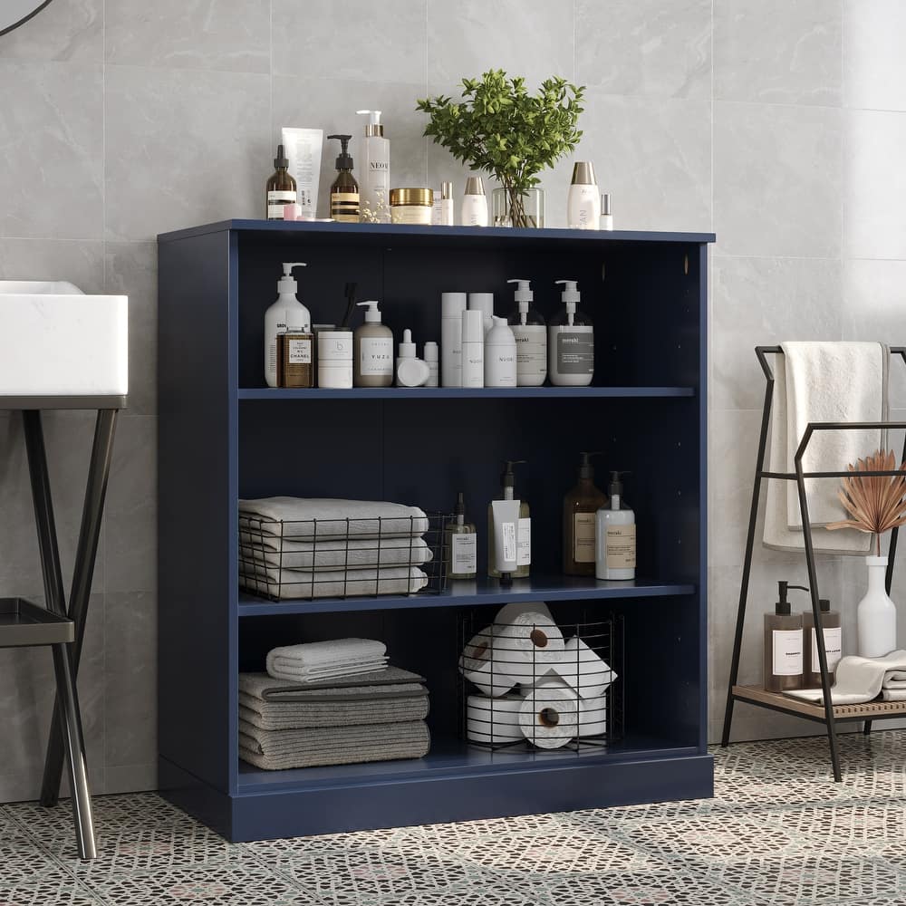 Palace Imports 100% Solid Wood 32" Bathroom Cabinet with Adjustable Shelves