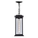 preview thumbnail 7 of 8, CWI Lighting Blackbridge 1 Light Black Outdoor Pendant