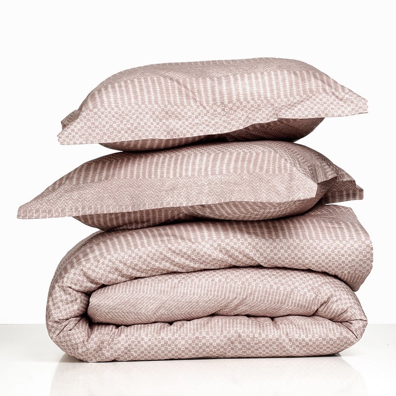 Farm to Home Terrain Cotton Duvet Cover Set Rug Print, 3-Piece Set - King - Cal King - Canyon