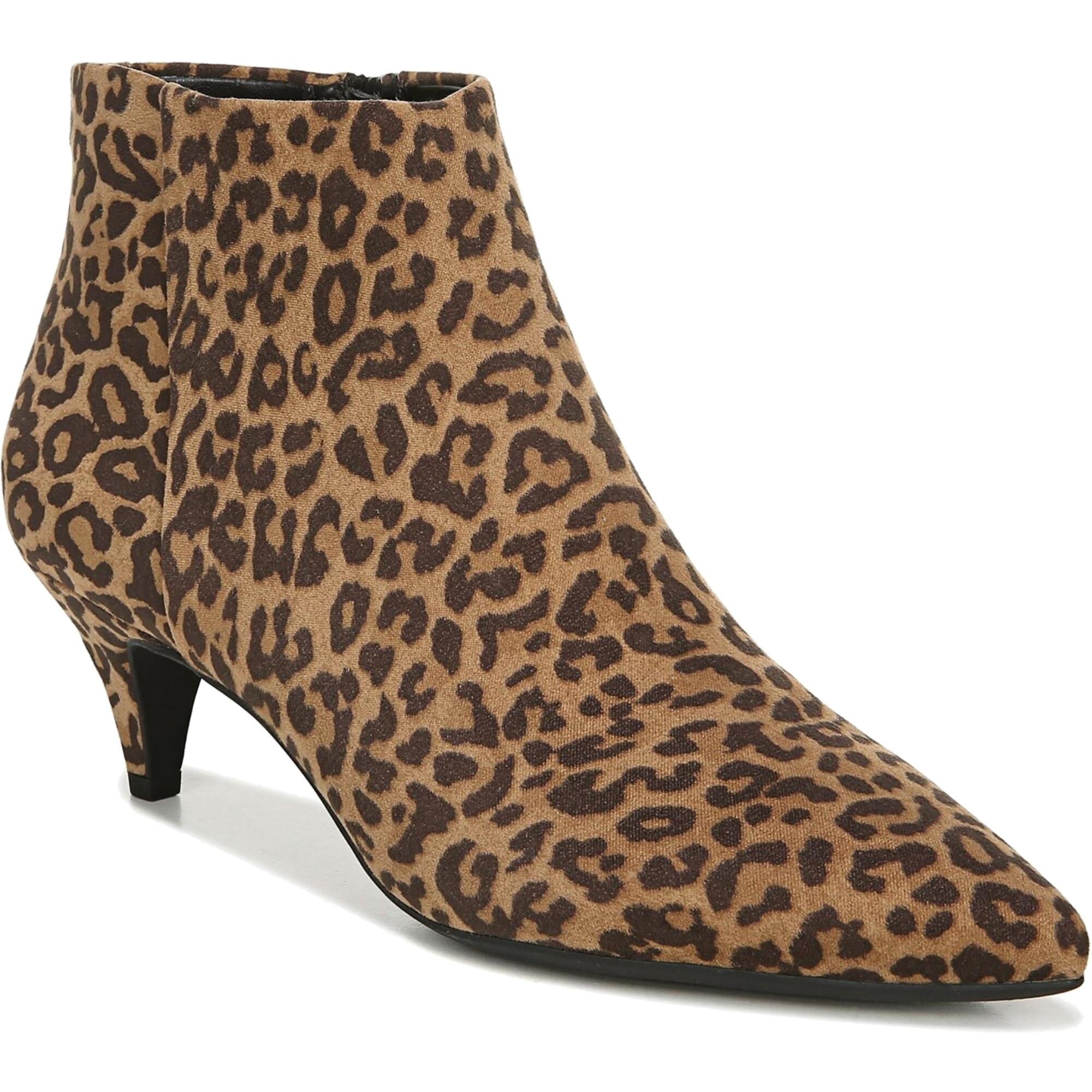womens cheetah booties
