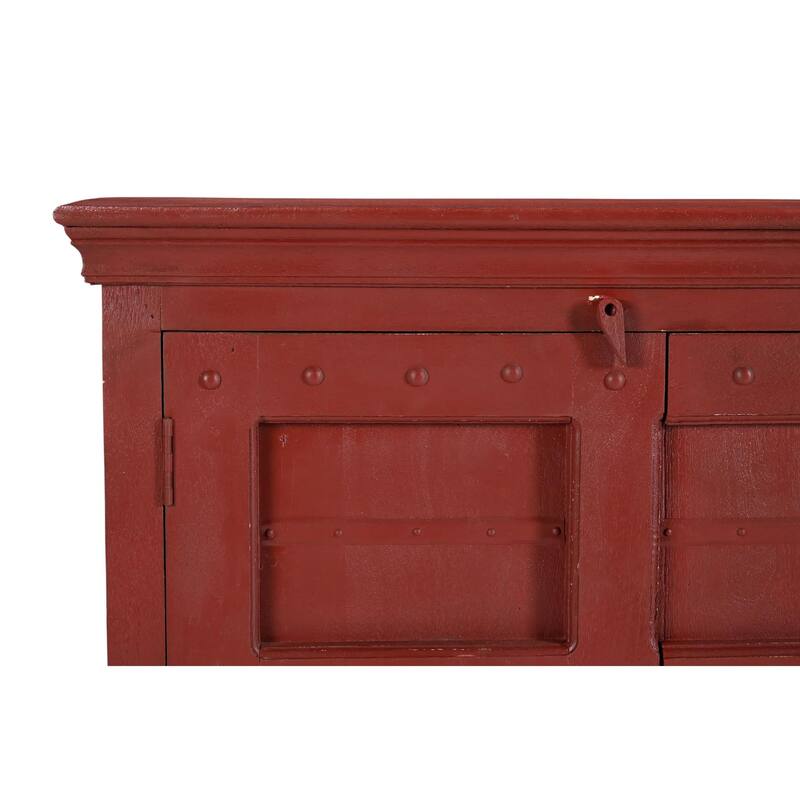 Red Solid Wood Sideboard Cabinet - 72" - 73"