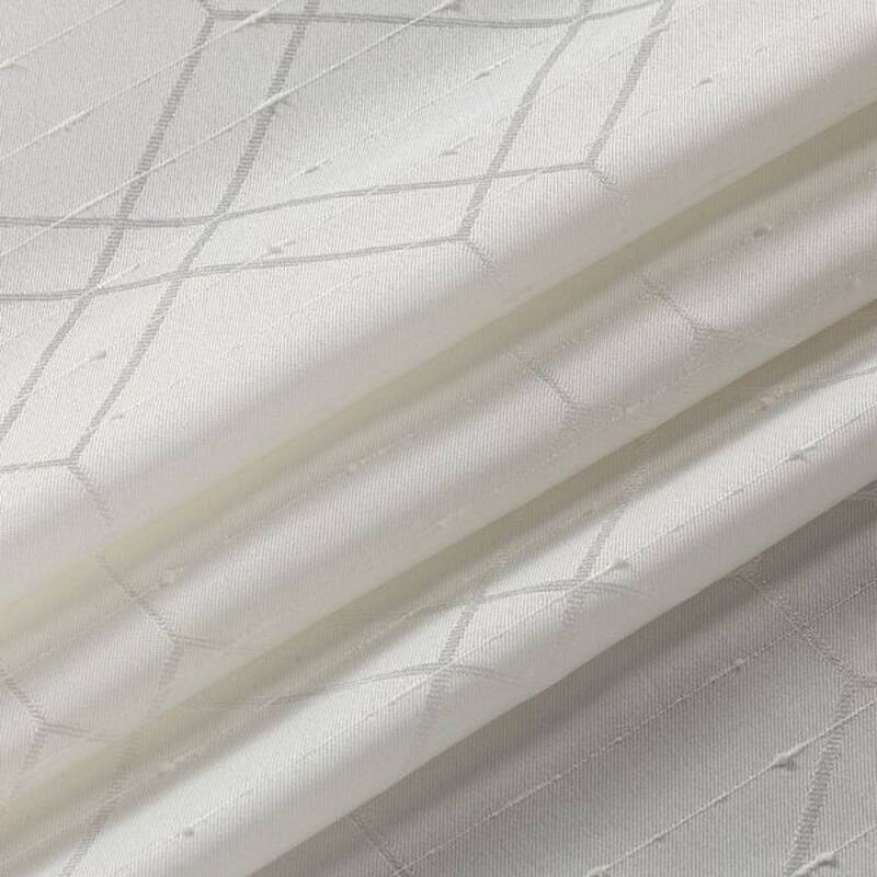 84" Ivory Linework Textured Window Curtain Panel - 84" x 54"