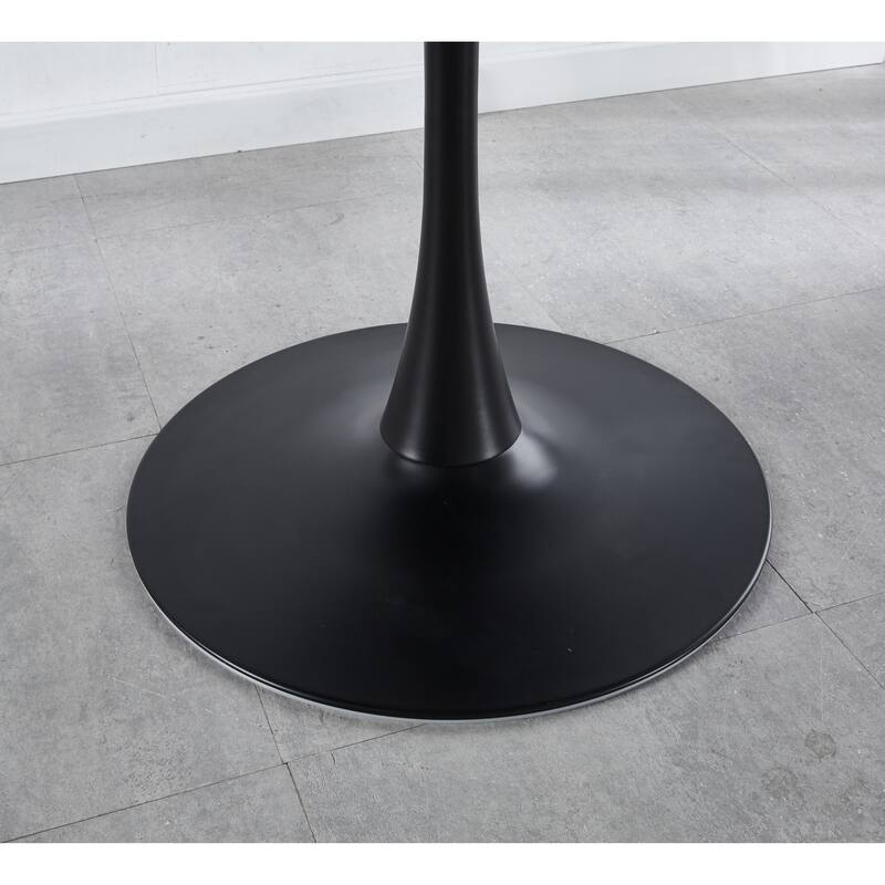 31.5" Tulip Table for 2-4 people With Round Mdf Table Top, Pedestal Dining Table, End Table Leisure Coffee Table