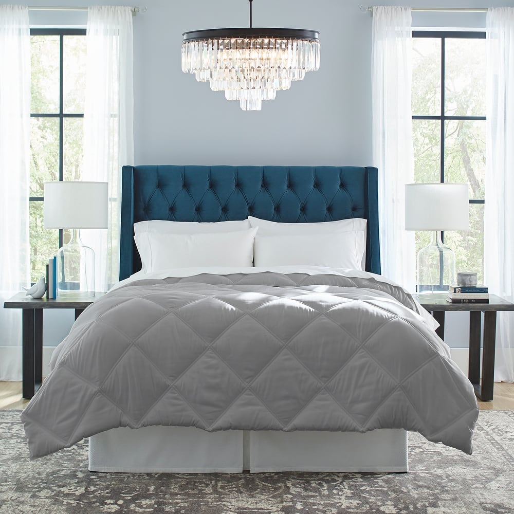 Pointehaven Down Alternative Diamond Double Stitched Oversized Comforter