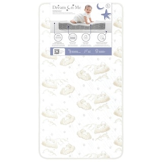 Dream On Me 2-In-1 Breathable Twilight 5-Inch Spring Coil Crib and Toddler Bed Mattress