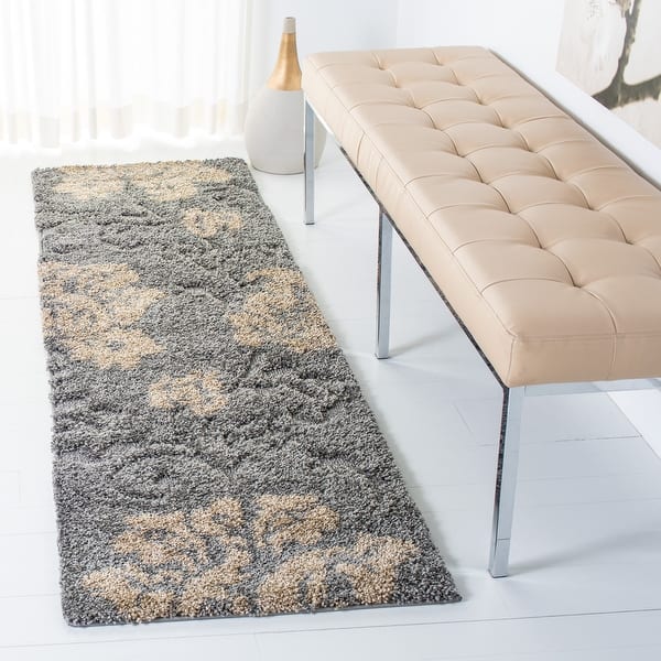 SAFAVIEH Florida Shag Hilde Floral 1.2-inch Thick Rug