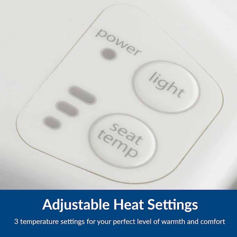 Radiance Heated Night Light Toilet Seat will Slow Close and Never