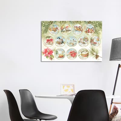 iCanvas "12 days of Christmas XIII" by Lisa Audit Canvas Print