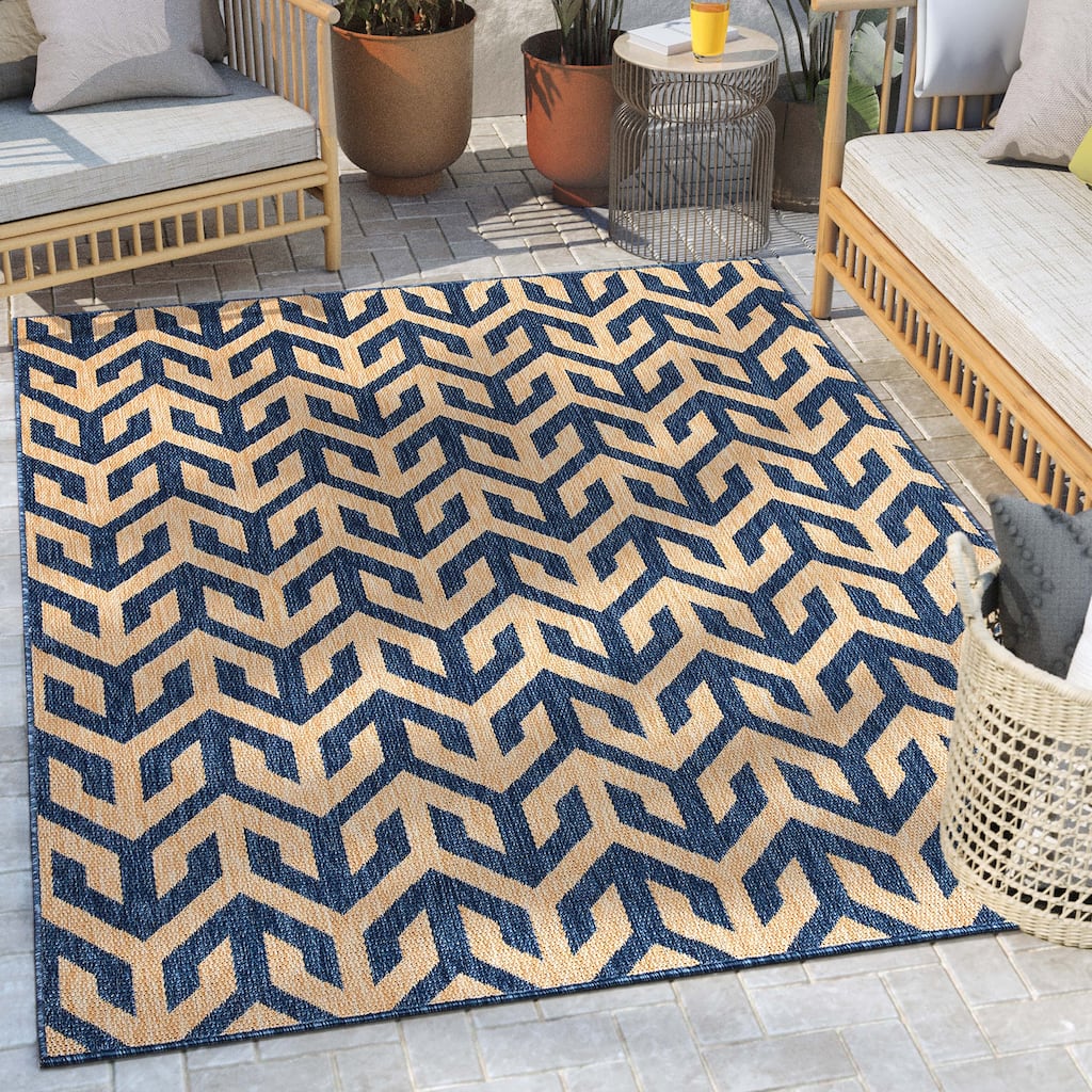 Well Woven Medusa Atlantis Indoor Outdoor Modern Area Rug
