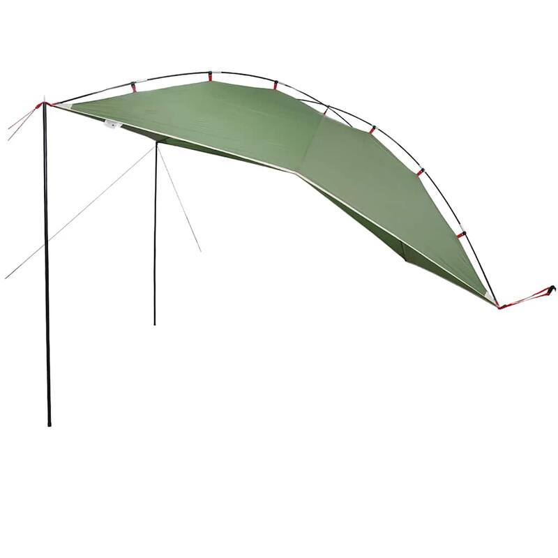 vidaXL Car Tent Green Waterproof - 133.9 x 180/250 x 78.7"