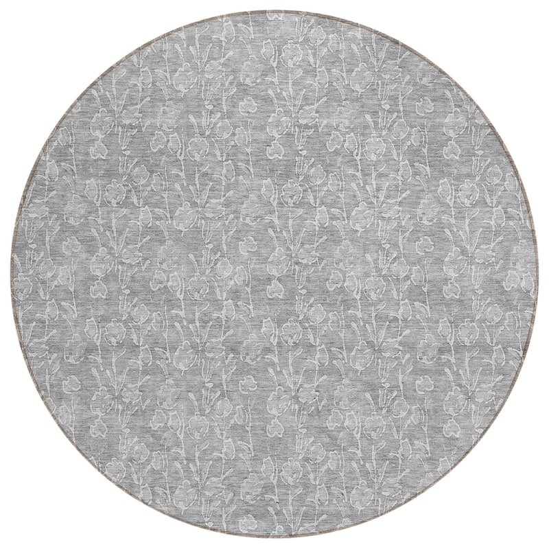 HomeRoots Floral Transitional Rectangle Outdoor Rug