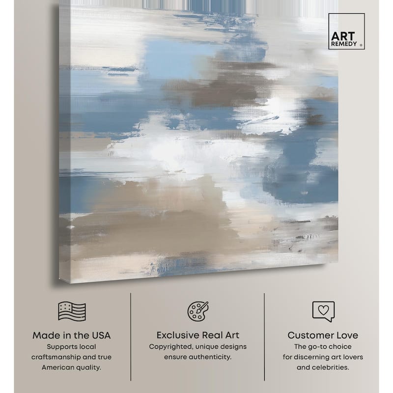 Sand and Snow Canvas by Art Remedy, Gallery Wrapped