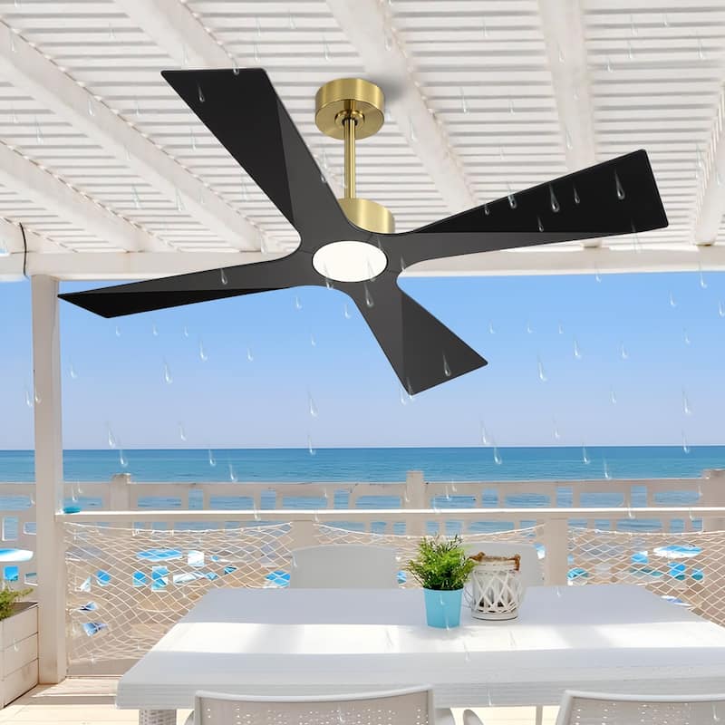 MLiAN 54 In. 4 -ABS Blades Wet Rated Outdoor Ceiling Fan with Remote