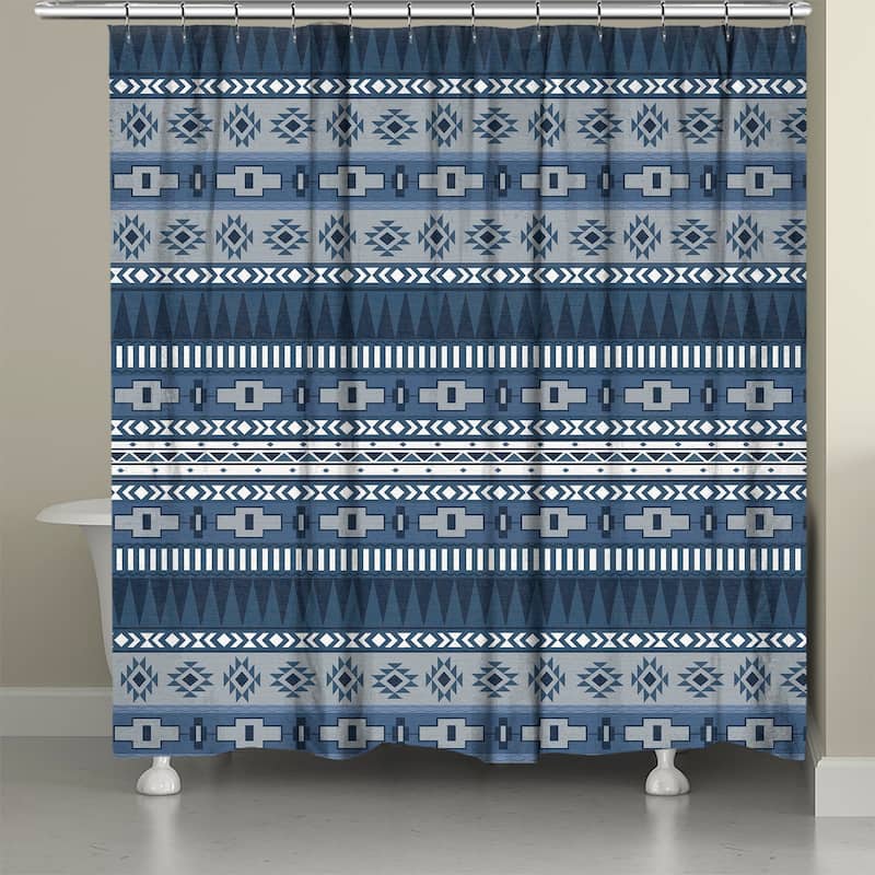 Laural Home Sedona Canyon Blue Shower Curtain