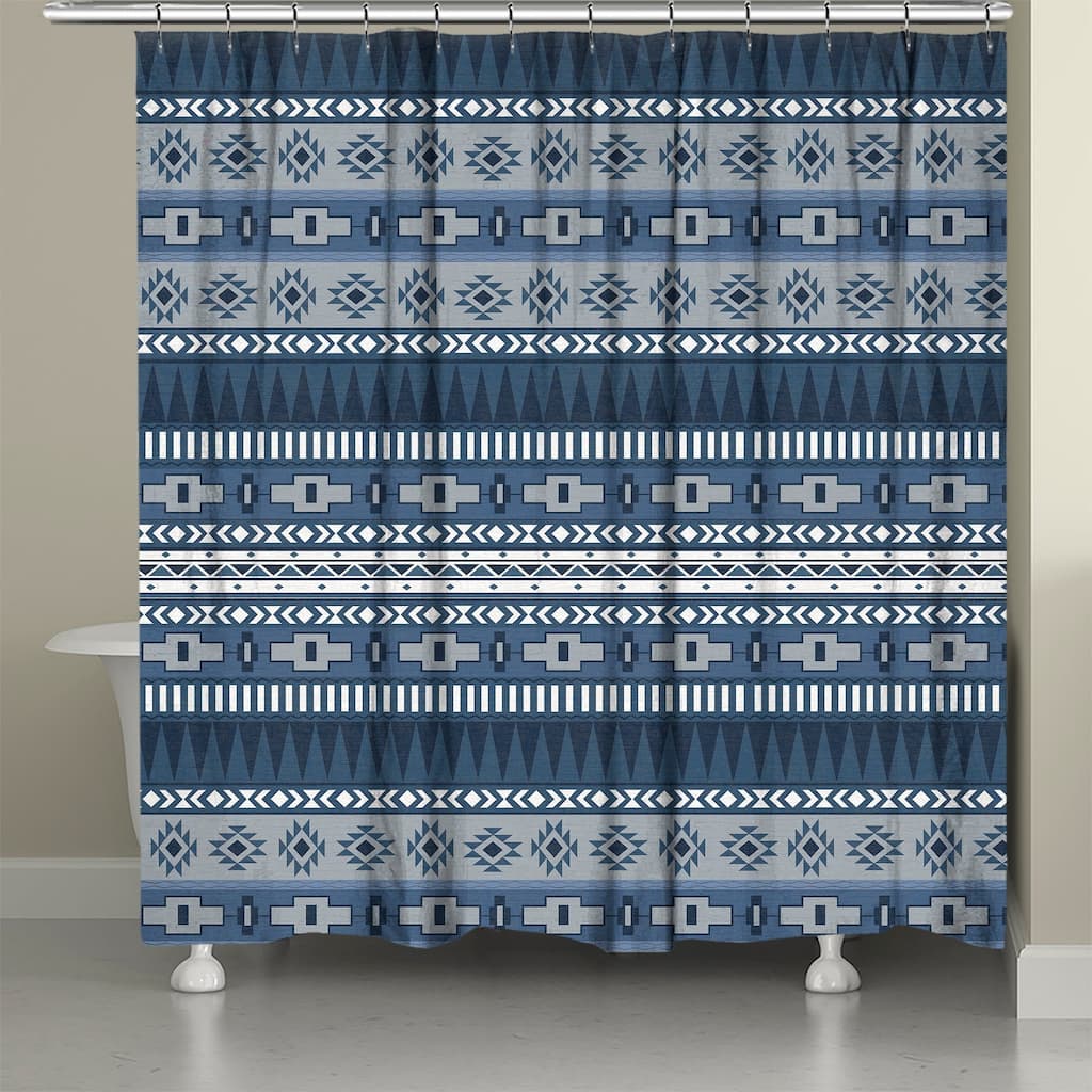 Laural Home Sedona Canyon Blue Shower Curtain