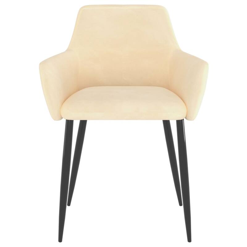 vidaXL Dining Chairs Upholstered Chair with Metal Legs for Living Room Velvet - 22" x 22" x 30.7"