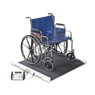 Detecto Bariatric / Wheelchair Scale - 1100 lb x .5 lb - 49 x 45 x 8 inch Footprint Detecto Bariatric / Wheelchair Scale - 1100 lb x .5 lb - 49 x 45 x 8 inch Footprint