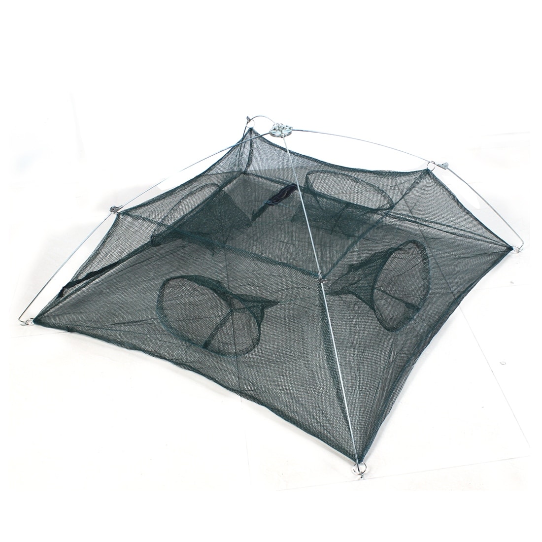 Unique Bargains 0.16 Nylon Plastic Metal Umbrella Crab Bait Cast Lures Dip Fishing  Net for Fishermen Green - Bed Bath & Beyond - 18176940