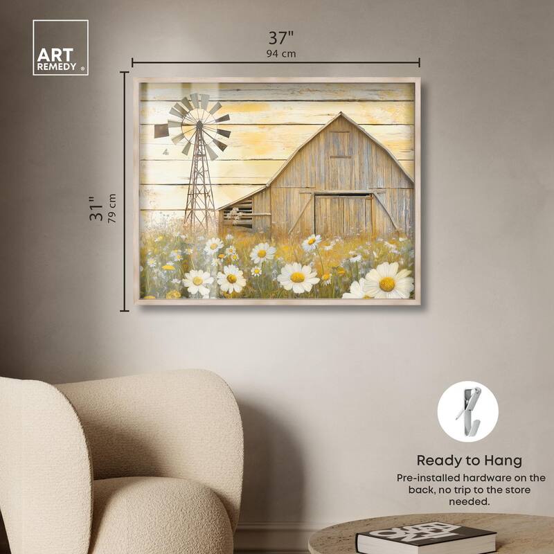 Old Windmill Shadowbox by Art Remedy
