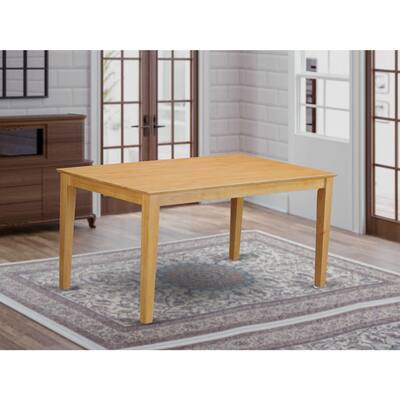 Rectangular Dining Table 36x60 - Modern Kitchen Table with Wood Top - Elegant Design - 60